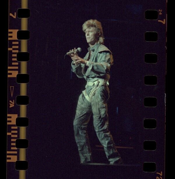 David Bowie Vintage Concert Photo Original 35mm Color Camera Negative Rare