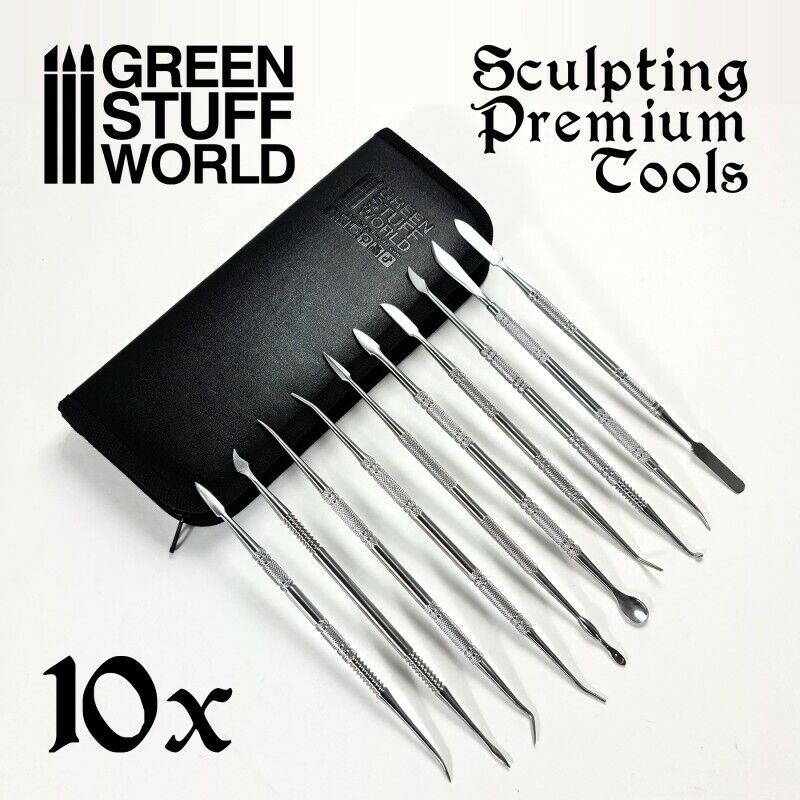 10x Professional Sculpting Tools With Case - Carver Tool - Warhammer 40k