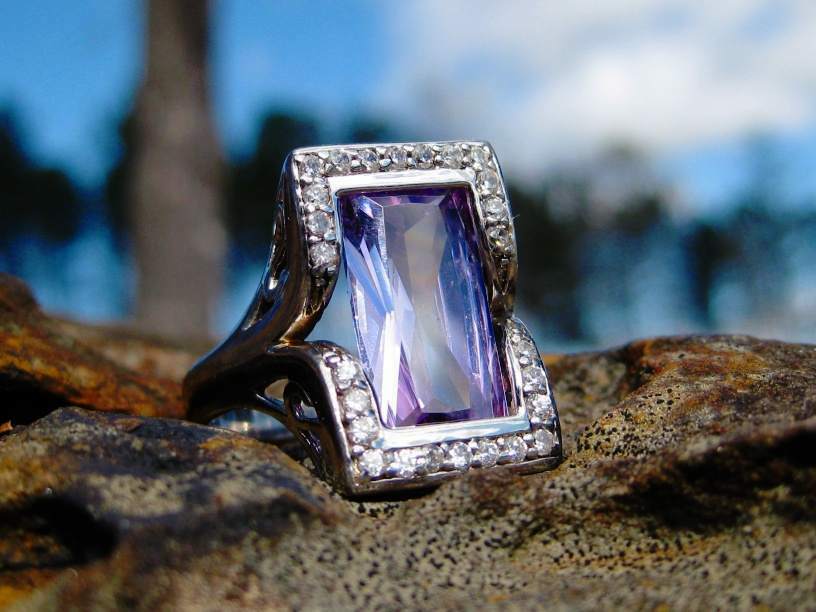 Enchanted Spiritual Ring Of Vast Beauty And Love 925 Silver Amethyst Gorgeous