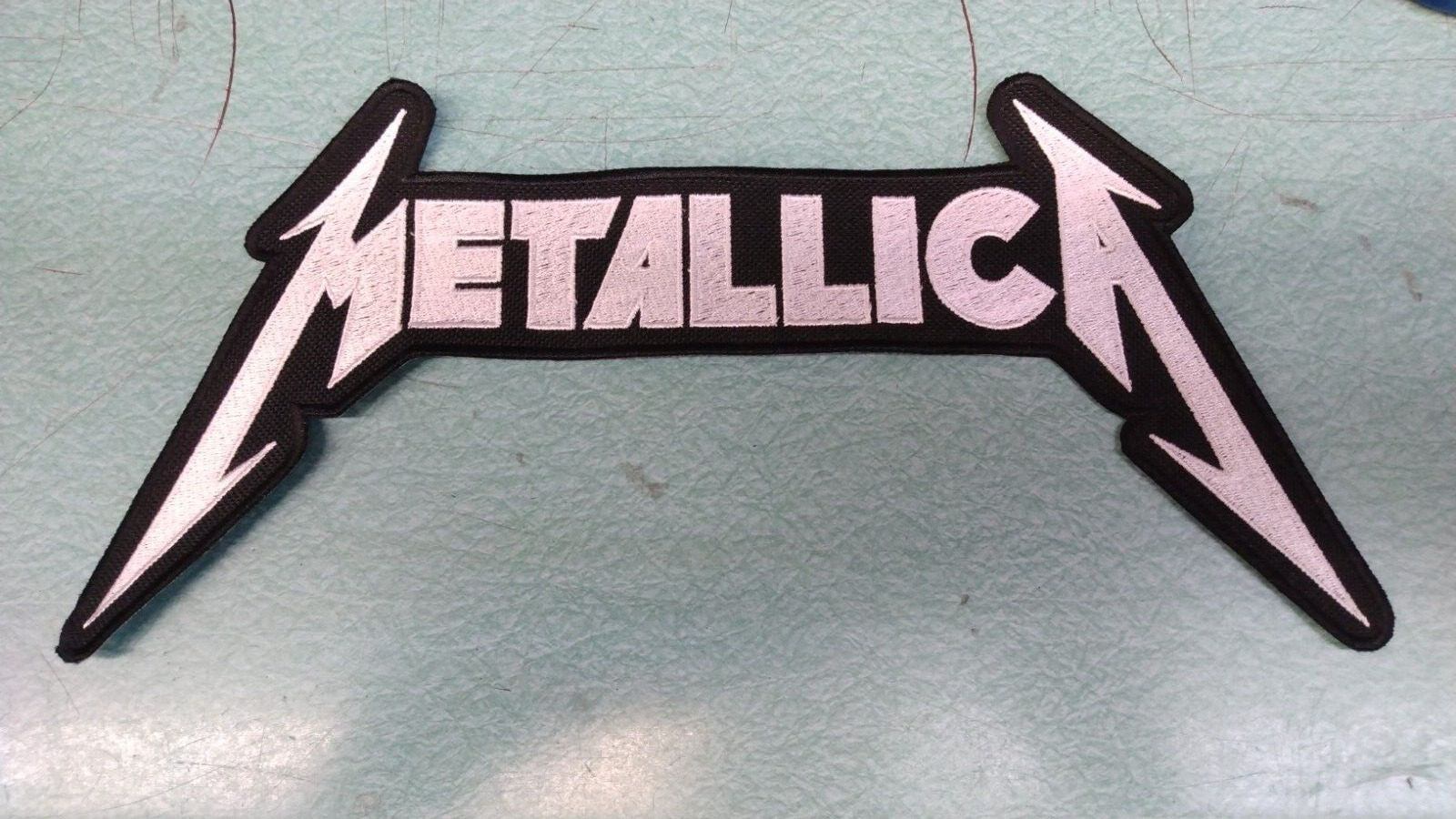 Metallica Logo Back Patch Embroidered New Metallica Thrash Metal Usa Seller