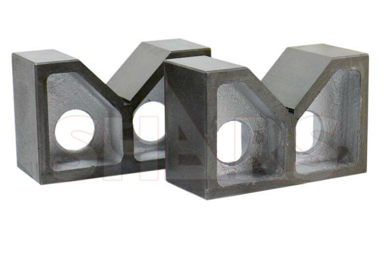 3 X 1-5/16 X 2-3/8" Cast Iron Pair V-blocks V-block Ground New P