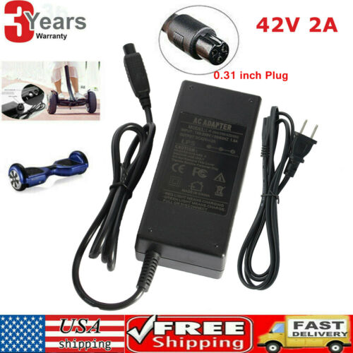 42v 2a  Ac Adapter Power Charger For 36v Self Balancing Hoverboard Scooter